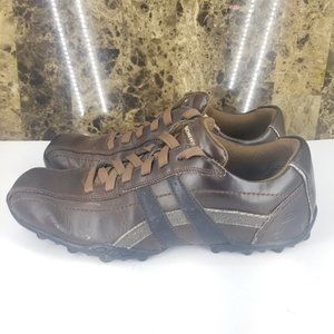 Skechers Talus Burk Men's Sz 10 Brown Leather Lace